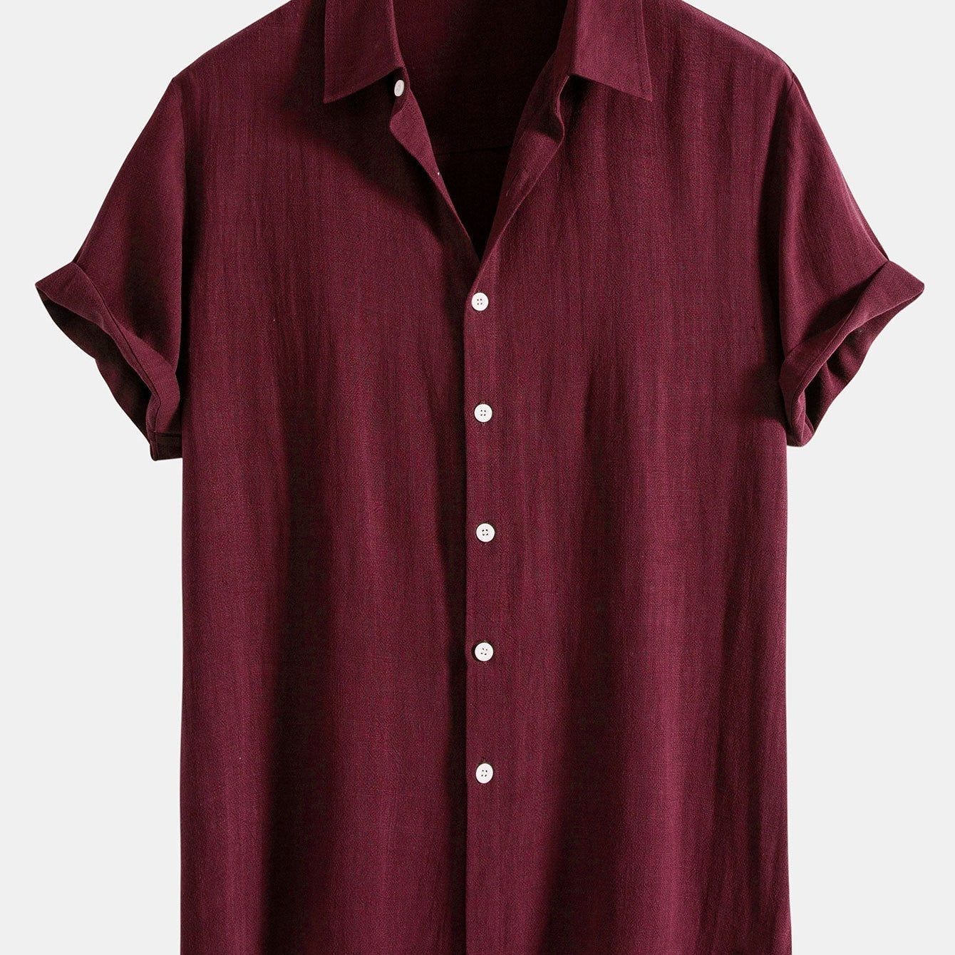 Button-Up Shirt in Linen and Rayon Blend