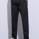 Twist Knit Polo & Elastic Waist Straight Leg Trousers