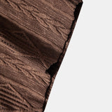Geometric Jacquard Cuban Shirt & Straight Linen Pants