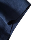 Linen Rayon Mix Button Shirt & Straight Leg Linen Pants