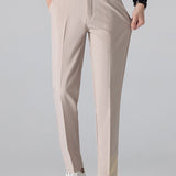Contrast Trim Stripe Johnny Collar Polo & Slim Fit Tapered Trousers