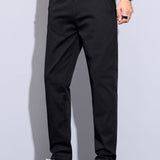 Twist Knit Polo & Elastic Waist Straight Leg Trousers