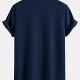 Button-Up Waffle Shirt