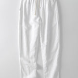 Cotton-Blend Striped Button-Up Shirt & Straight-Leg Linen Trousers