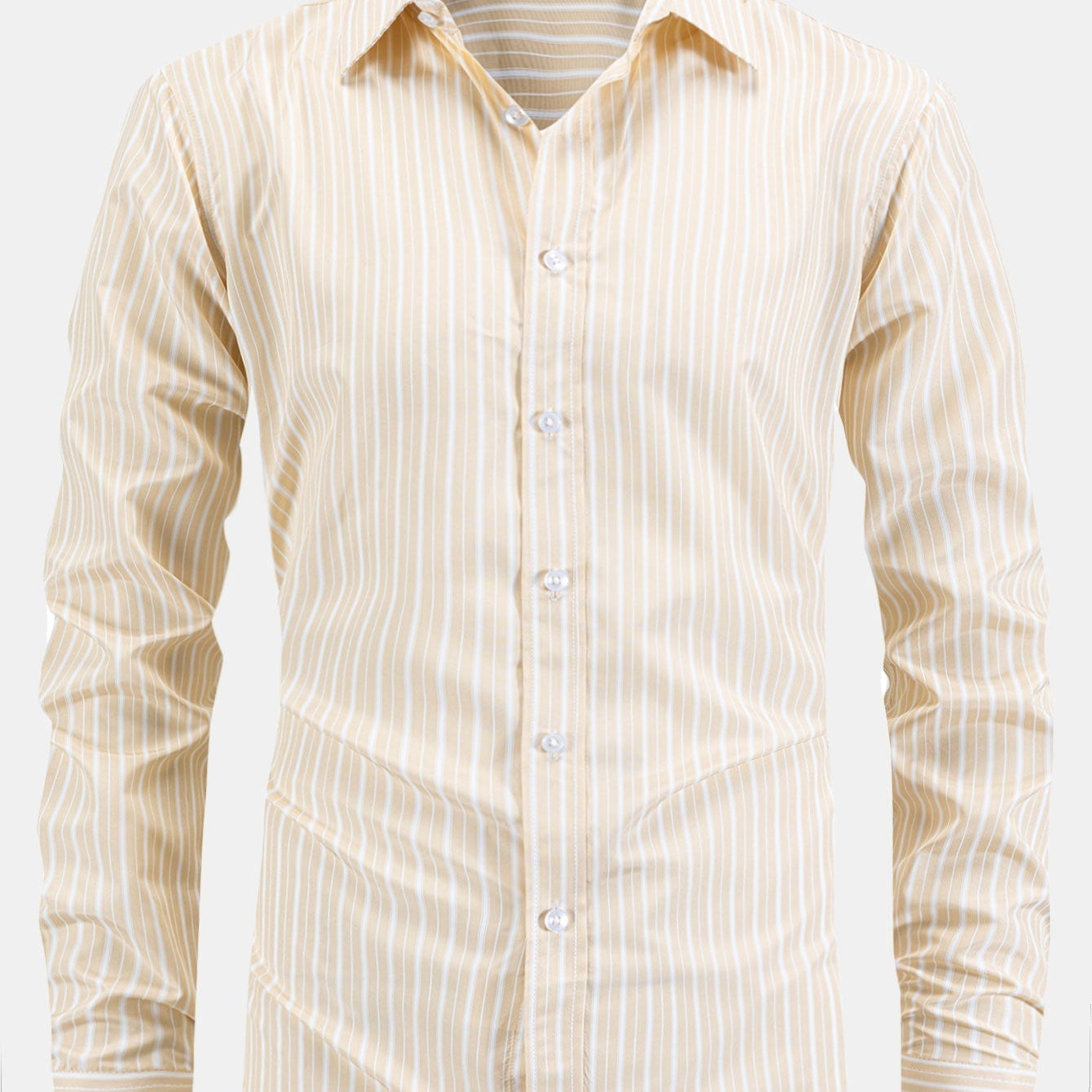 Long Sleeve Striped Button-Up Shirt