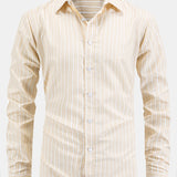 Long Sleeve Striped Button-Up Shirt