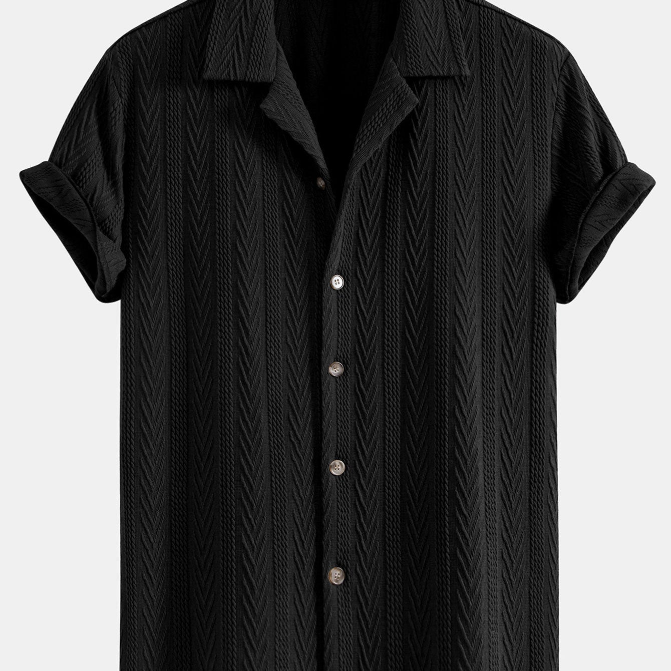 Textured Jacquard Cuban <tc>S</tc>hirt