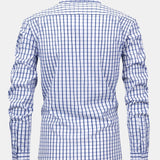 Long Sleeve Checkered Shirt with Buttons