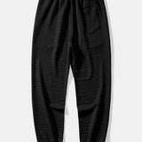 Short-Sleeve Waffle Shirt & Drawstring Waffle Joggers