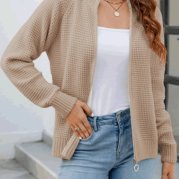 Isabella Moreau | Minimalist Open Front Cardigan For Women