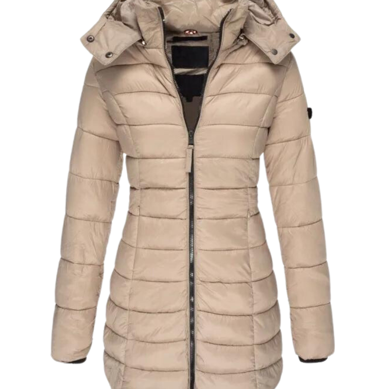 Camille Laurent | Quilted Winter Puffer Coat For Women