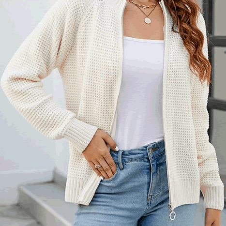 Isabella Moreau | Minimalist Open Front Cardigan For Women