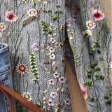Maurine™ | Vintage Floral Knit Jumper