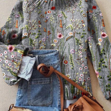 Maurine™ | Vintage Floral Knit Jumper