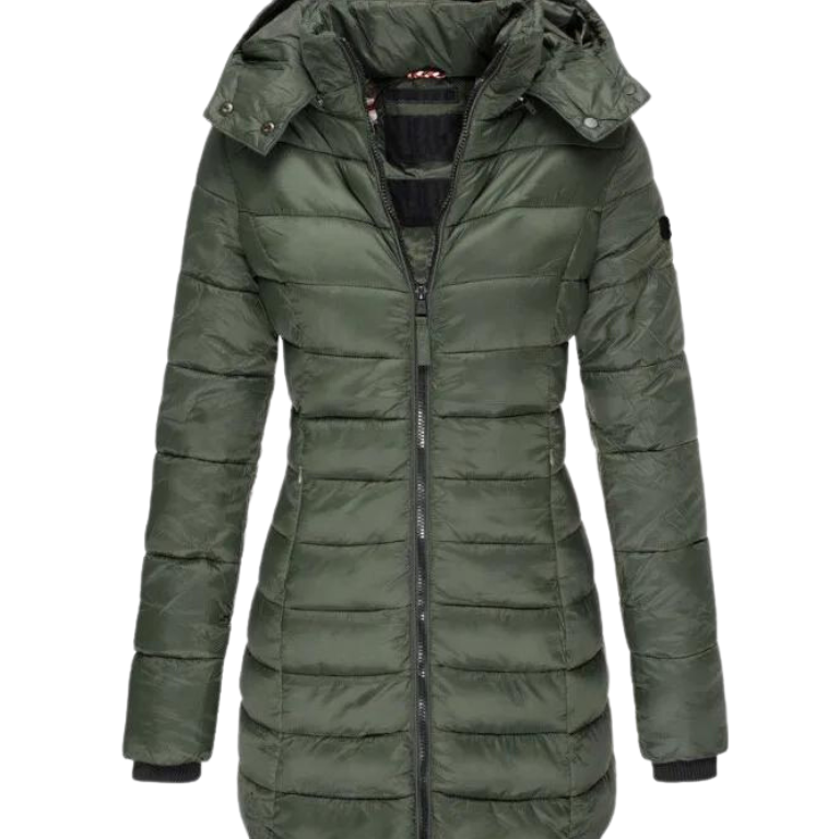 Camille Laurent | Quilted Winter Puffer Coat For Women