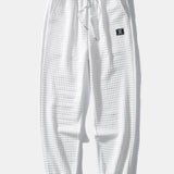 Short-Sleeve Waffle Shirt & Drawstring Waffle Joggers