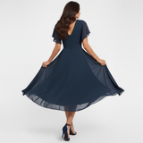 Clarissa™ Flowing V-Neck Maxi Dress