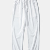 Ruched texture<tc>red</tc> V-neck shirt &amp; crepe texture<tc>red</tc> Straight pants