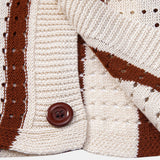 Stripe Open Knit Shirt & Crinkle Textured Drawstring 5" Shorts