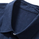 Linen Rayon Mix Button Shirt & Straight Leg Linen Pants