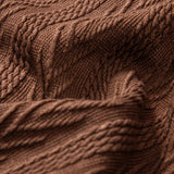Textured Jacquard Cuban Shirt & Crinkle-Texture Straight-Leg Trousers