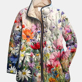 Kaia | Charming Vintage Floral Print Quilted Jacket — Final Edit