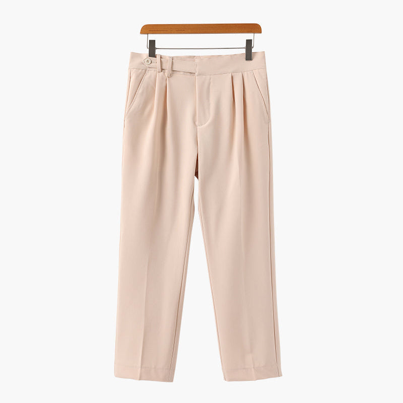 Alessio Romano | Tailored Pleated Trousers with Refined Structure For Men