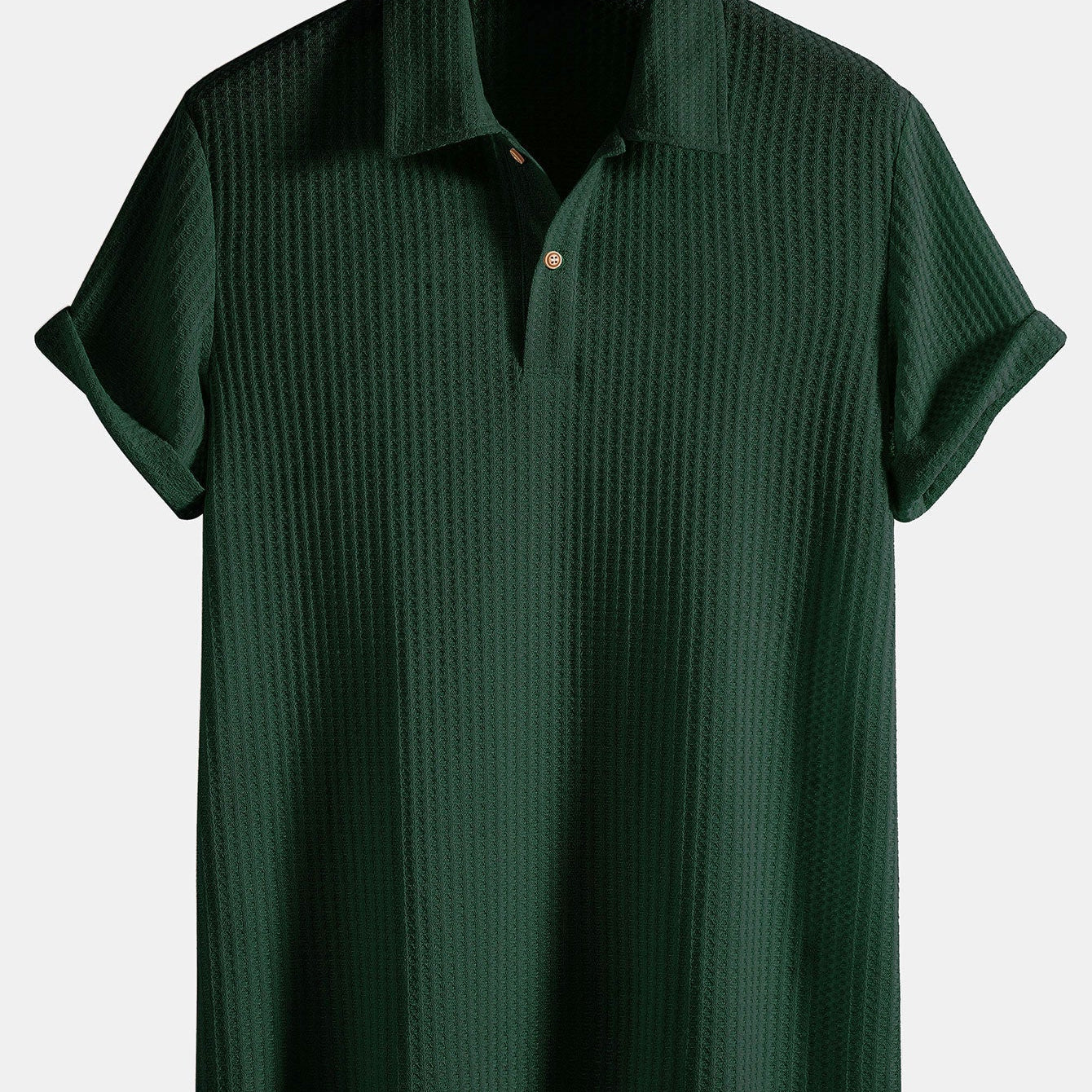 Knitted Waffle Polo