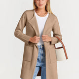 Camille Laurent | Elegant Longline Coat For Women