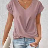 Cleo™ Classic T-shirt with V Neckline