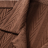 Textured Jacquard Cuban Shirt & Crinkle-Texture Straight-Leg Trousers