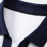 Contrast Geometry Jacquard Knit Polo & Slim Fit Tapered Trousers