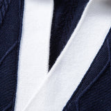 Contrast Geometry Jacquard Knit Polo & Slim Fit Tapered Trousers