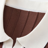 Contrast Trim Stripe Johnny Collar Polo & Slim Fit Tapered Trousers