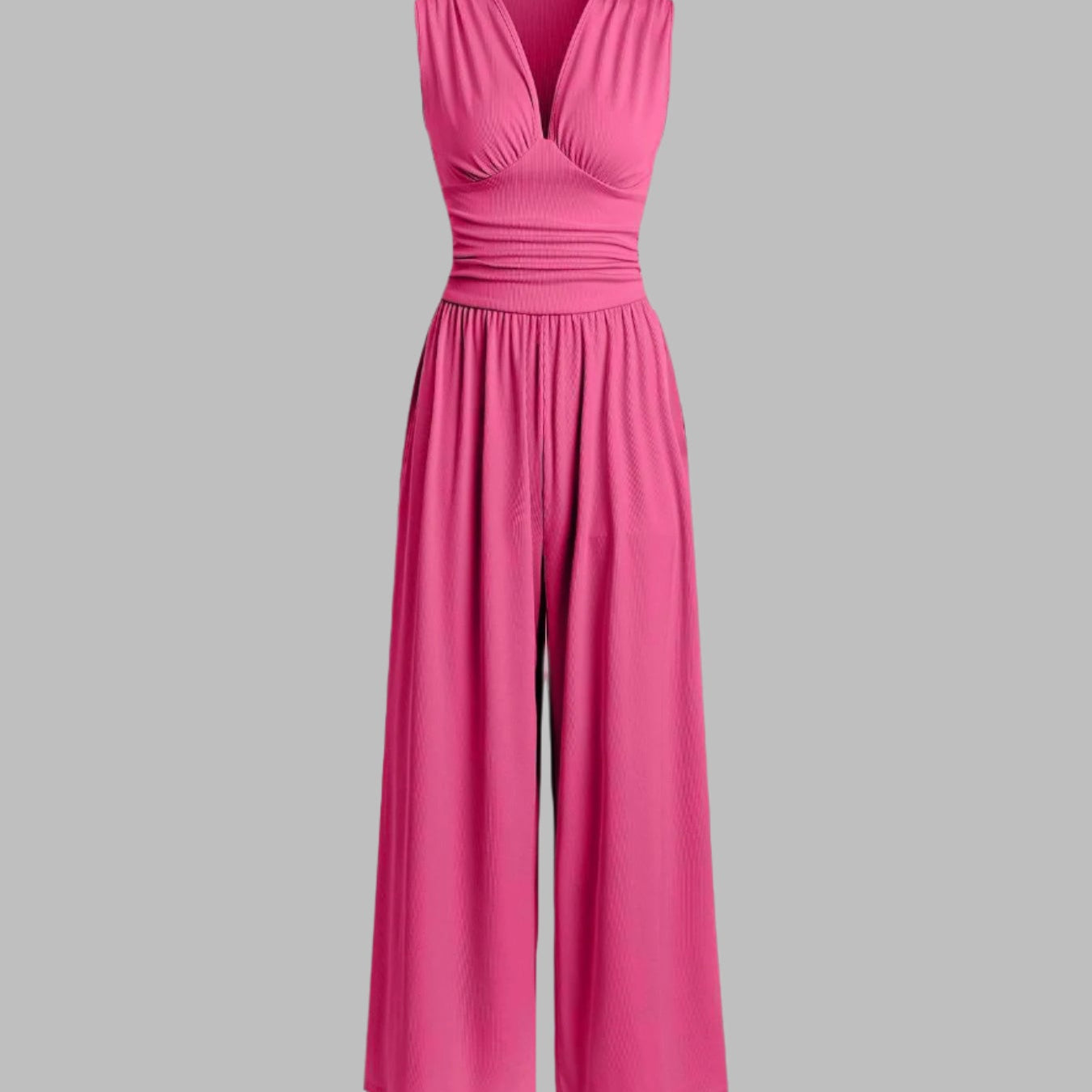 Charity – Elegant Sleeveless Wide-Leg Jumpsuit