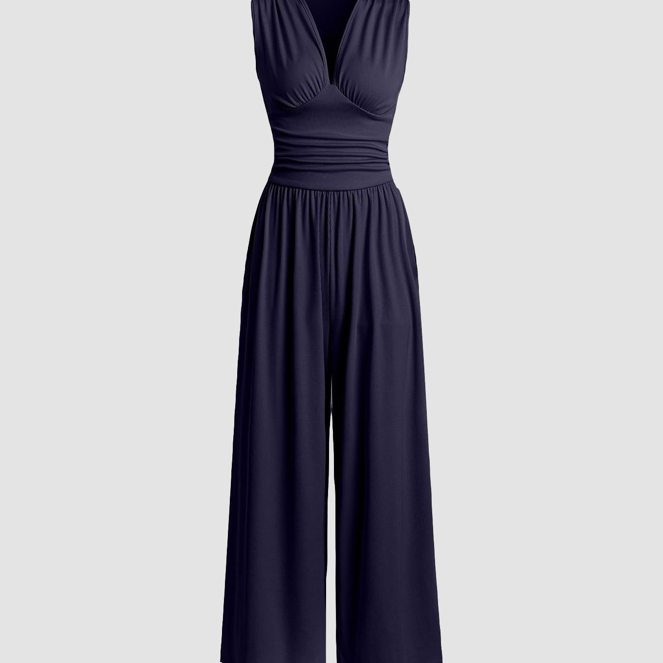 Charity – Elegant Sleeveless Wide-Leg Jumpsuit