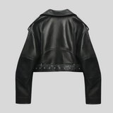 Valentina Moreau | Cropped Leather Jacket For Women
