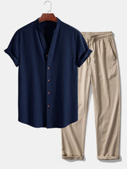 navy blue & brown