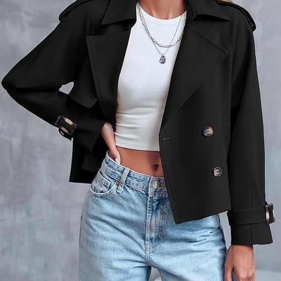 Aurélie Voss | Cropped Trench Coat For Women