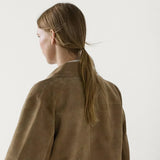 Women's Cropped Suede Jacket — Autumn Outerwear Australia