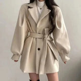 Sofia Bellini | Belted Oversized Trench Coat with Soft Tailored Finish For Women