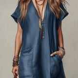 Effortless Bohemian Flow Relaxed Maxi Dress