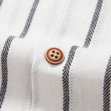 Cotton-Blend Striped Button-Up Shirt & Straight-Leg Linen Trousers