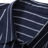 Cotton-Blend Striped Button-Up Shirt & Straight-Leg Linen Trousers
