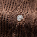 Geometric Jacquard Cuban Shirt & Straight Linen Pants