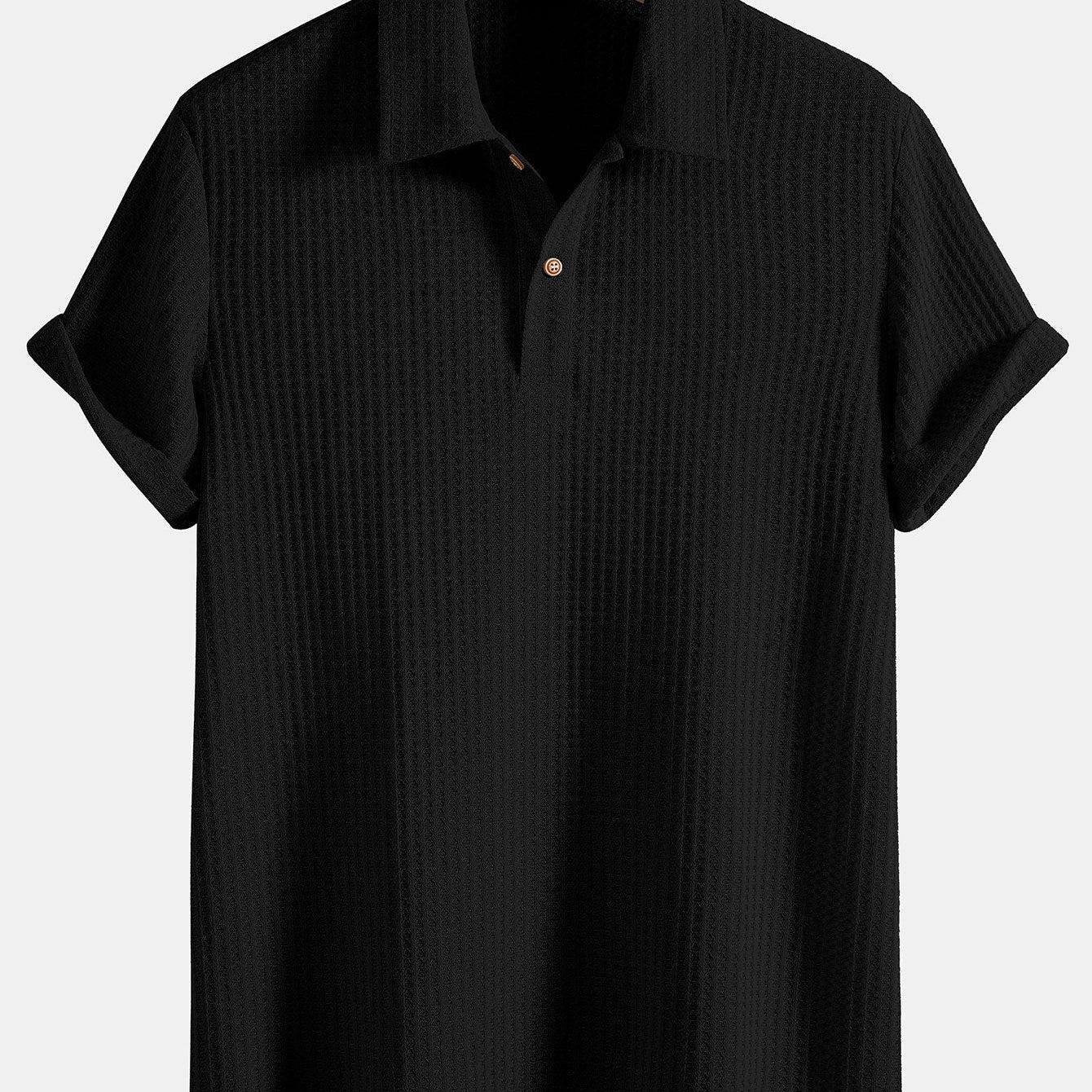 Knitted Waffle Polo