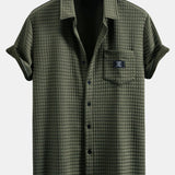 Short-Sleeve Waffle Shirt & Drawstring Waffle Joggers