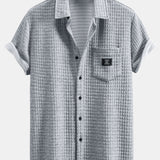 Short-Sleeve Waffle Shirt & Drawstring Waffle Joggers