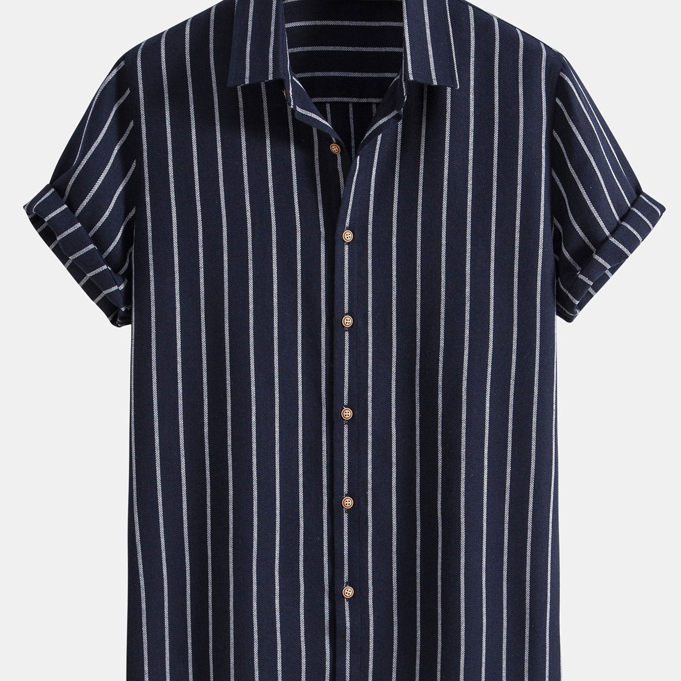 Cotton Brot Strangement Butt Up Shirt