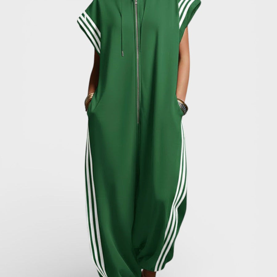 Valeria™ Zip Neck Jumpsuit
